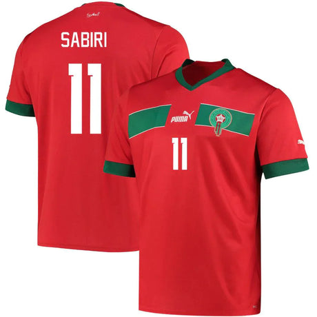 Abdelhamid Sabiri Morocco 11 FIFA World Cup Jersey - Kit Captain