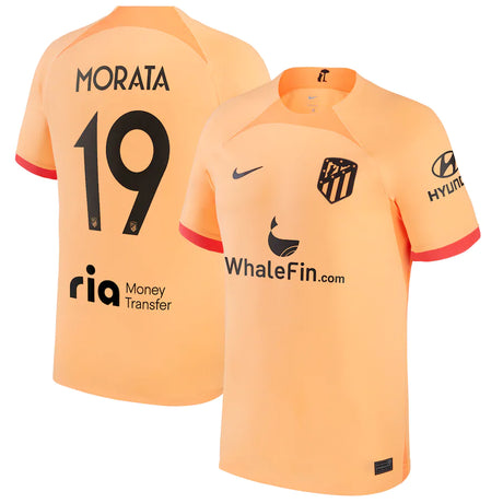 Alvaro Morata 19 Atletico Madrid Jersey - Kit Captain