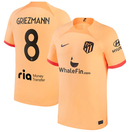 Antoine Griezmann Atletico Madrid 8 Jersey - Kit Captain