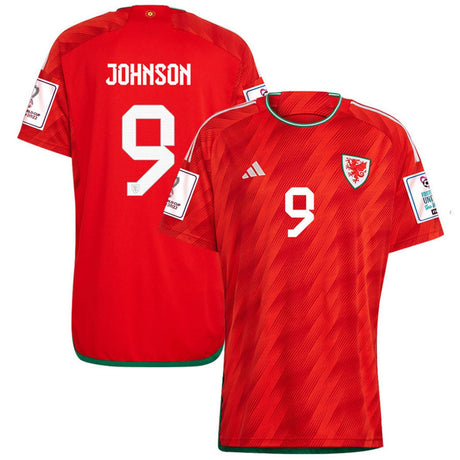 Brennan Johnson Wales 9 Fifa World Cup Jersey - Kit Captain