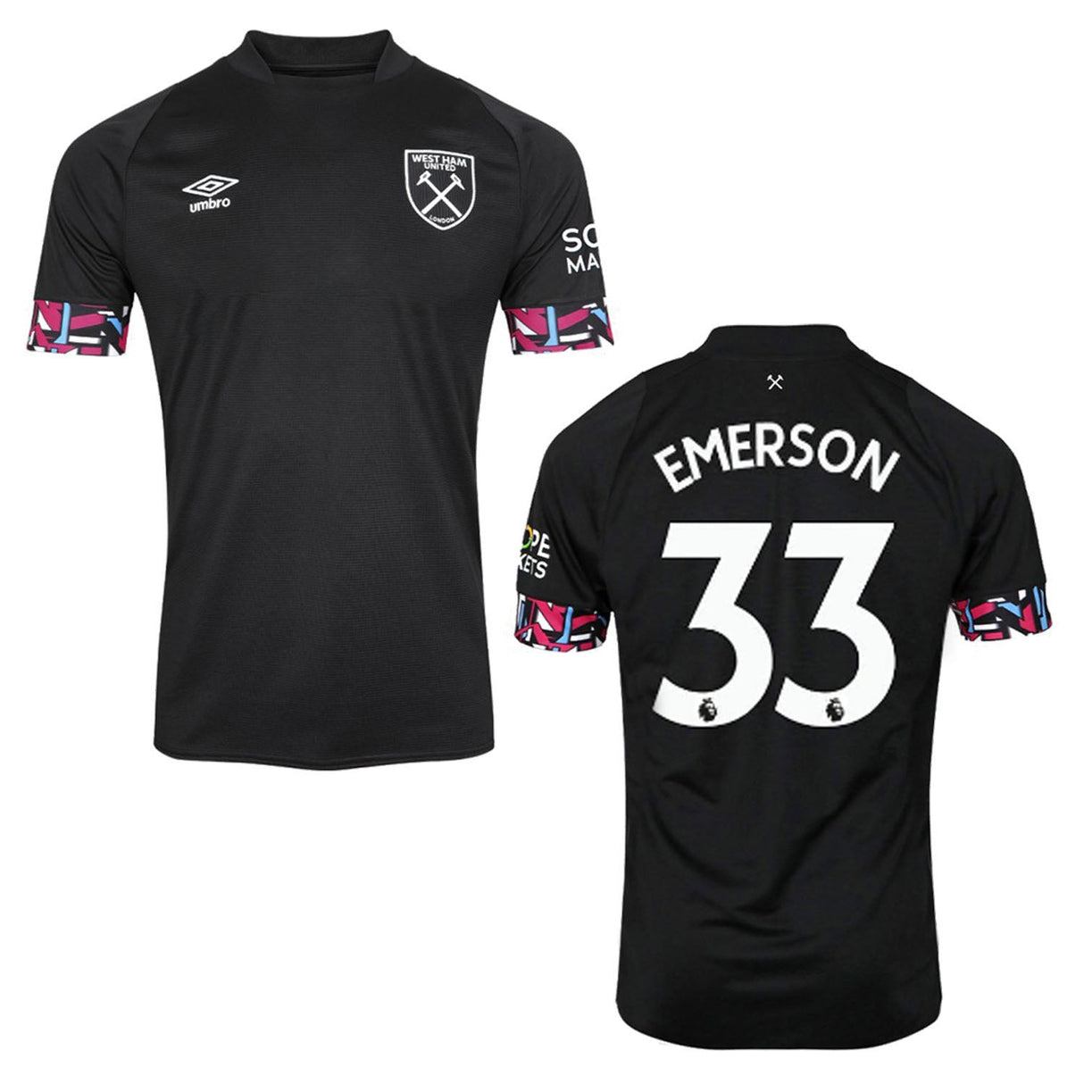 Emerson Palmieri West Ham 33 Jersey - Kit Captain