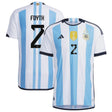 Juan Foyth Argentina 2 FIFA World Cup Jersey - Kit Captain