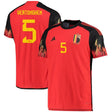 Jan Vertonghen Belgium 5 FIFA World Cup Jersey - Kit Captain