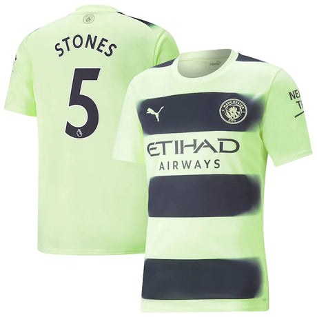 John Stones Manchester City 5 Jersey - Kit Captain