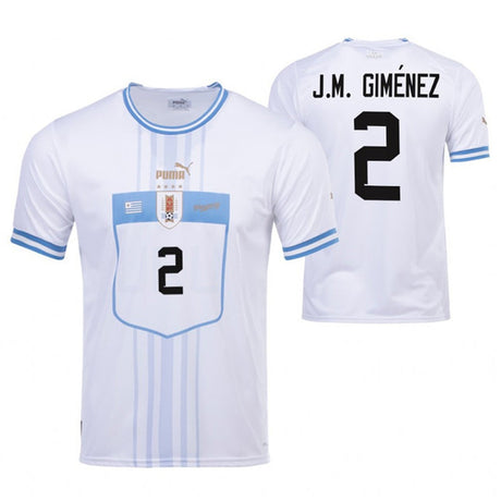 Jose Gimenez Uruguay 2 Fifa World Cup Jersey - Kit Captain