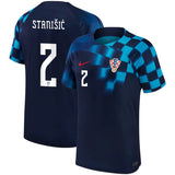 Josip Stanisic Croatia 2 FIFA World Cup Jersey - Kit Captain