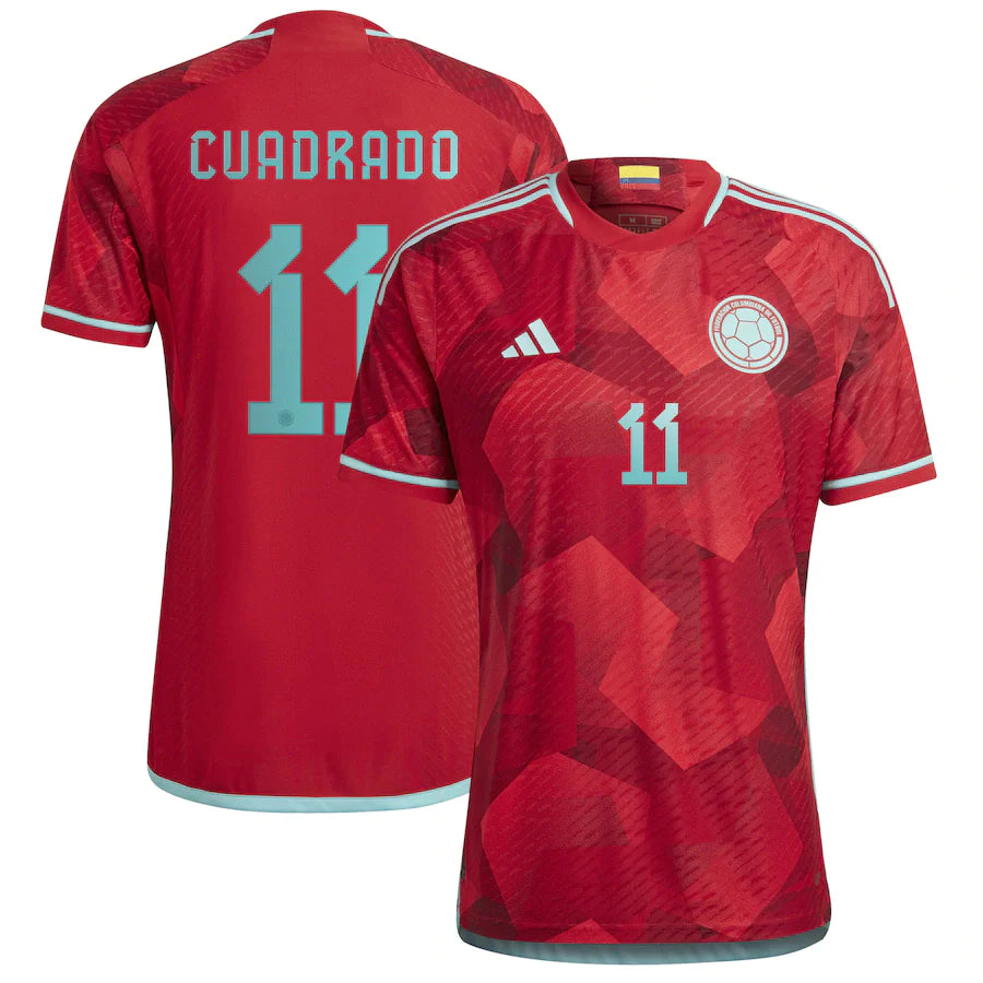 Juan Cuadrado Colombia 11 FIFA World Cup Jersey - Kit Captain