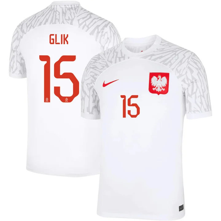 Kamil Glik Poland 15 FIFA World Cup Jersey - Kit Captain