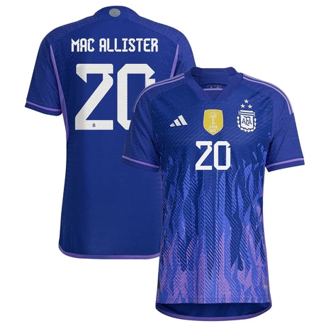 Alexis Mac Allister Argentina 20 FIFA World Cup Jersey - Kit Captain