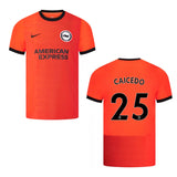 Moises Caicedo Brighton 25 Jersey - Kit Captain