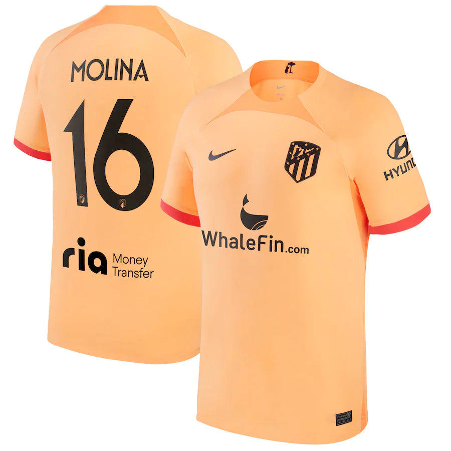 Nahuel Molina Atletico Madrid 16 Jersey - Kit Captain