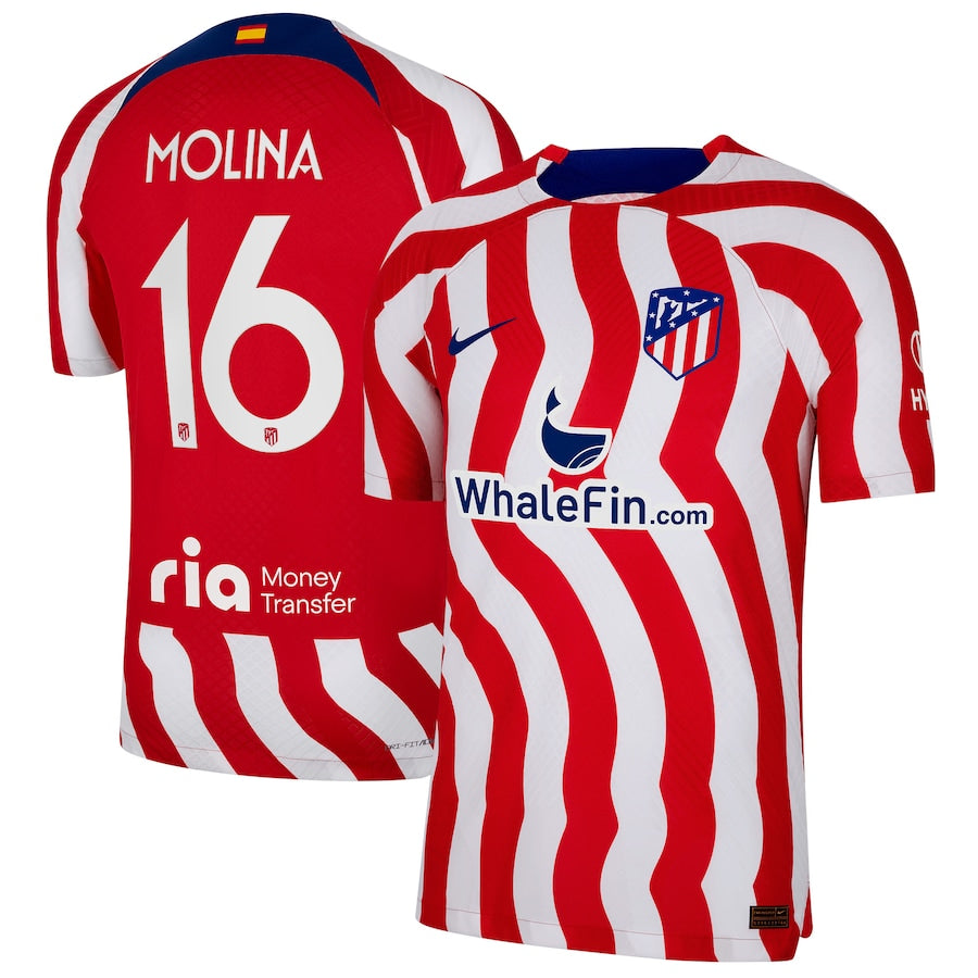 Nahuel Molina Atletico Madrid 16 Jersey - Kit Captain