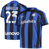 Nicolo Barella Inter Milan 23 Jersey - Kit Captain