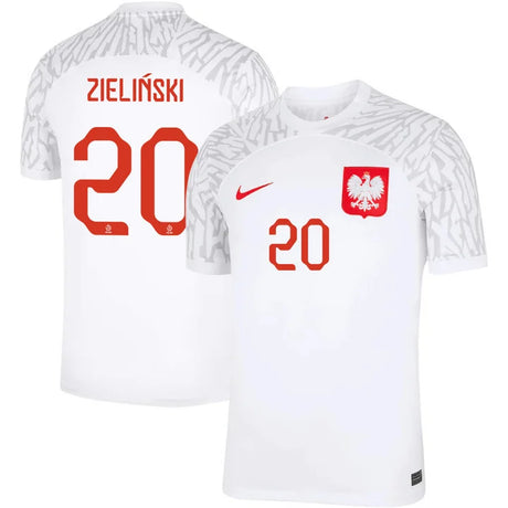 Piotr Zieliński Poland 20 FIFA World Cup Jersey - Kit Captain