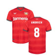 Robert Andrich Bayern Leverkusen 8 Jersey - Kit Captain