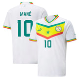 Sadio Mane Senegal 10 FIFA World Cup Jersey - Kit Captain