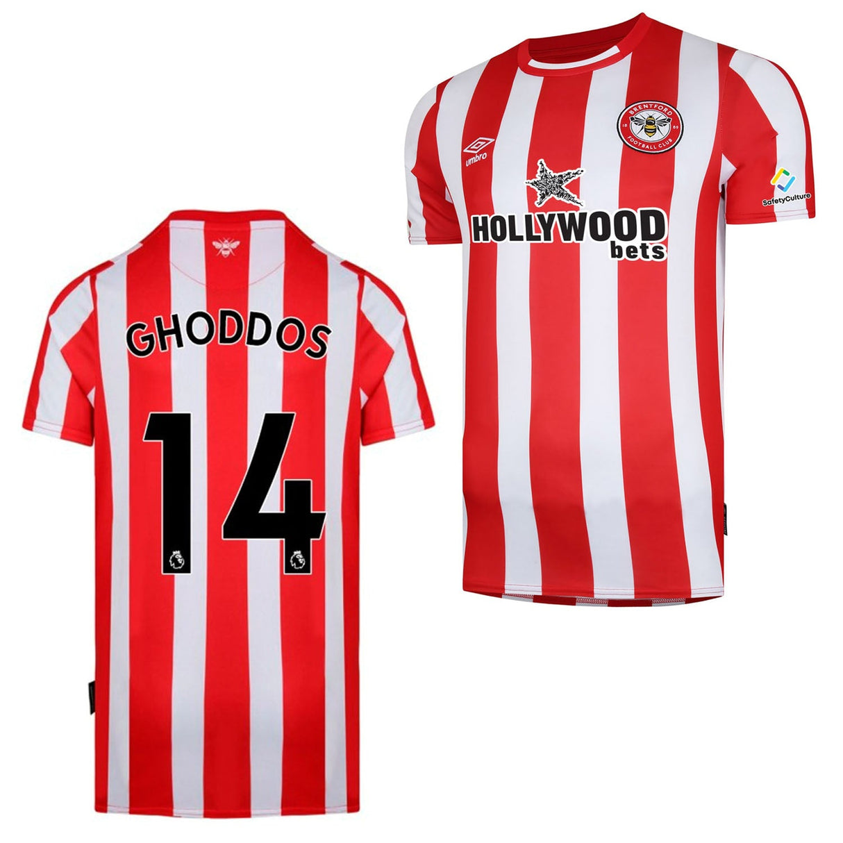 Saman Ghoddos Brentford 14 Jersey - Kit Captain