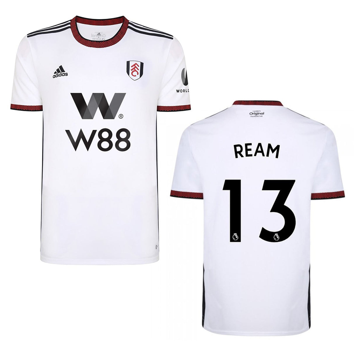 Tim Ream Fulham 13 Jersey - Kit Captain