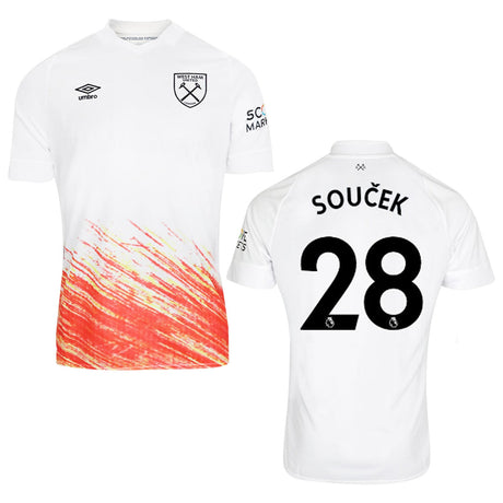 Tomas Soucek West Ham 28 Jersey - Kit Captain