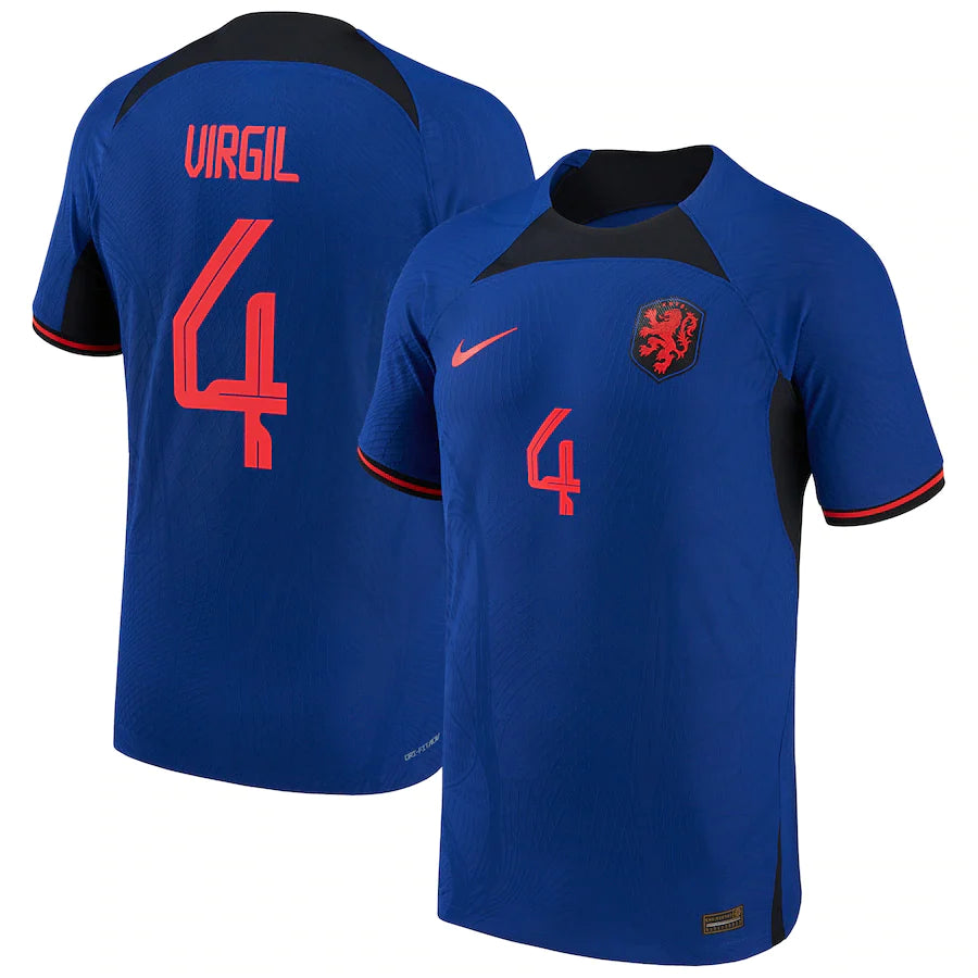 Virgil van Dijk Netherlands 4 FIFA World Cup Jersey - Kit Captain