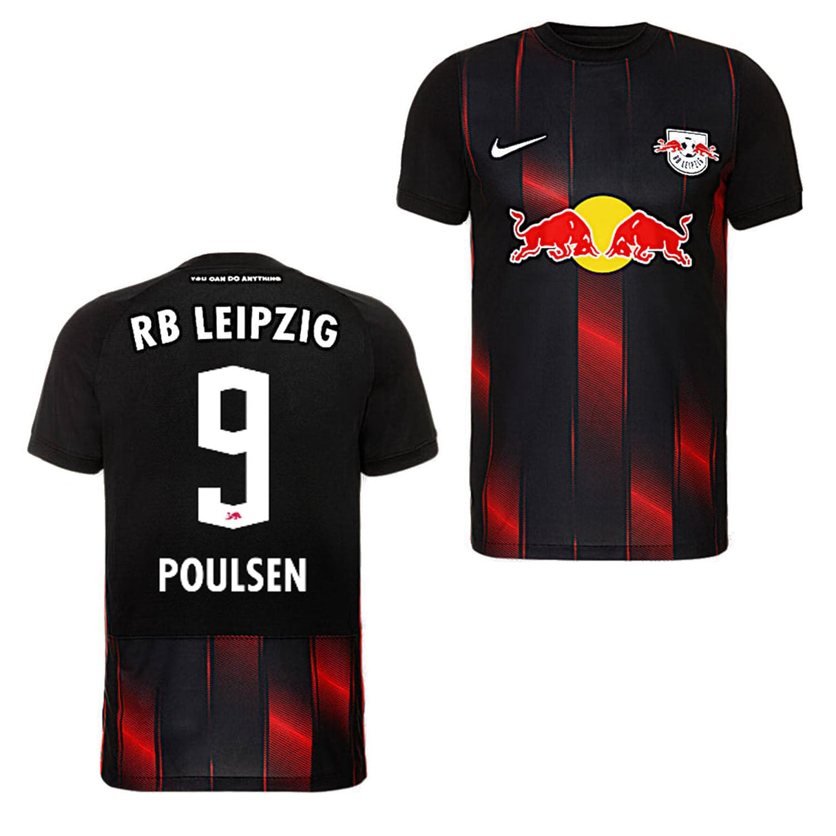 Yussuf Poulsen RB Leipzig 9 Jersey - Kit Captain