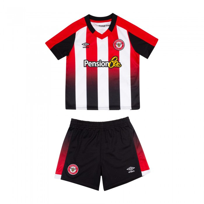 23/25 Brentford Junior Home shorts - Kit Captain