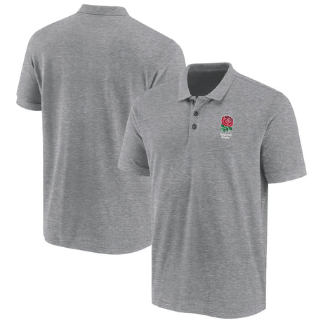 England Rugby Essentials Crest Polo Shirt - Grey - Mens - Kit Captain