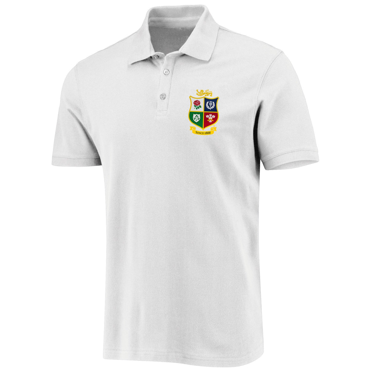 British & Irish Lions Polo Shirt - White - Kit Captain