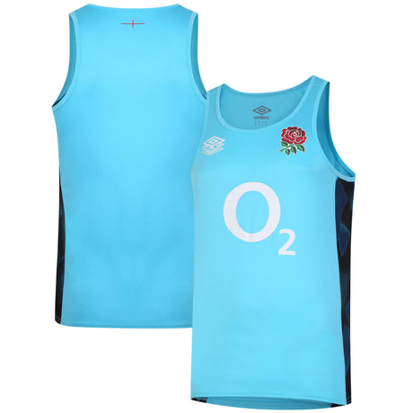 England Rugby Gym Vest - Blue - Kit Captain