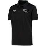 Derby County Poly Polo - Black - Kids - Kit Captain