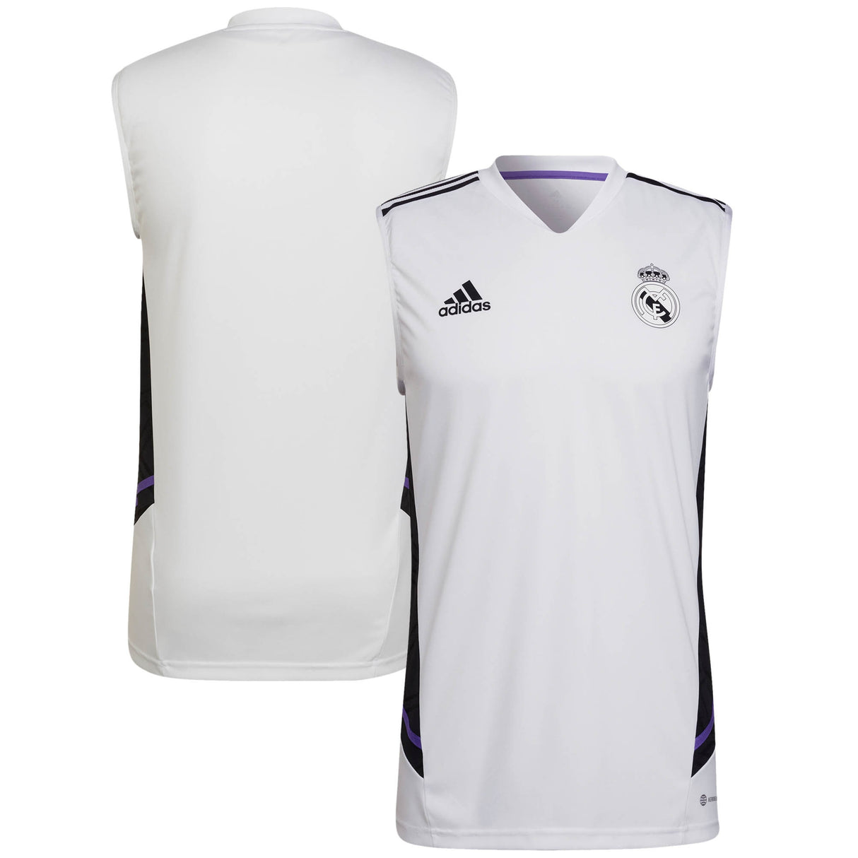 Real Madrid Training Sleeveless Jersey - White - Kit Captain