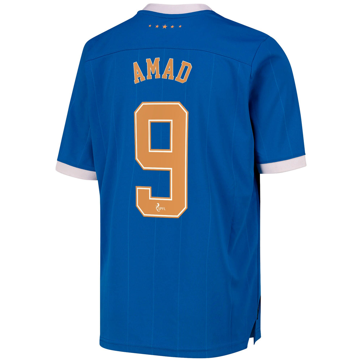 Glasgow Rangers Home Shirt 2021-22 - Kids with Amad 9 printing - Kit Captain