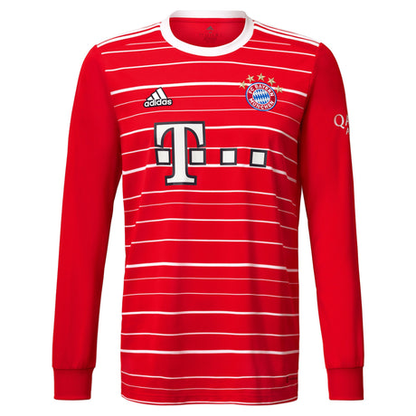 FC Bayern Home Shirt 2022-23 - Kids - Long Sleeve with Sané 10 printing - Kit Captain