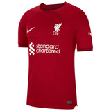 Liverpool Home Stadium Shirt 2022-23 with Virgil 4 printing - Kit Captain