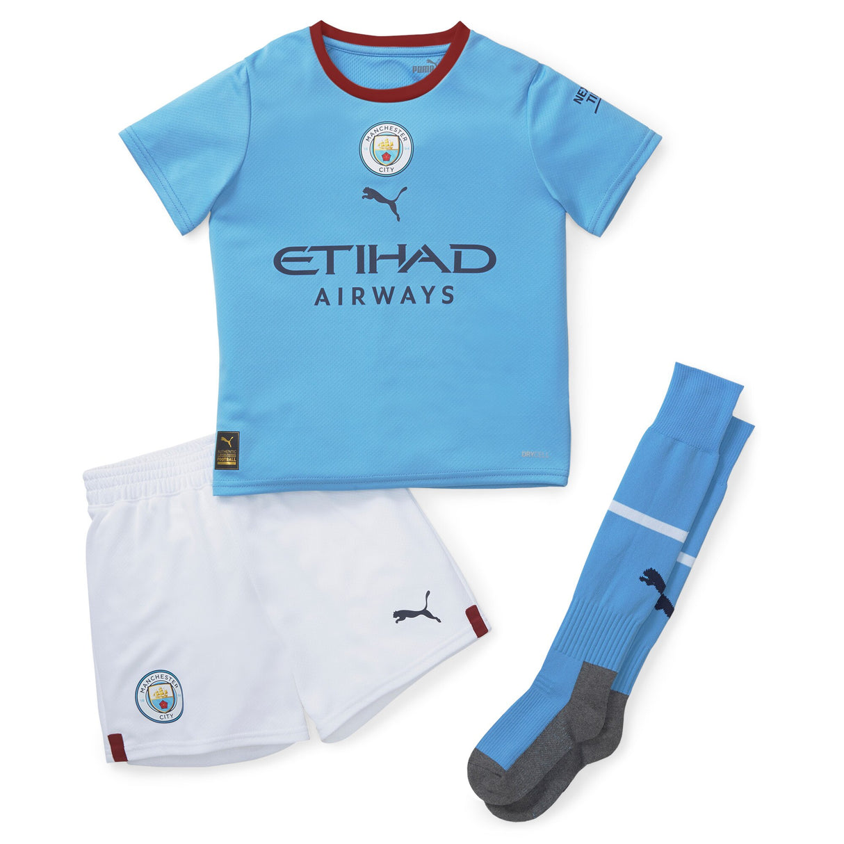 Manchester City Home Minikit 2022-23 with Foden 47 printing - Kit Captain