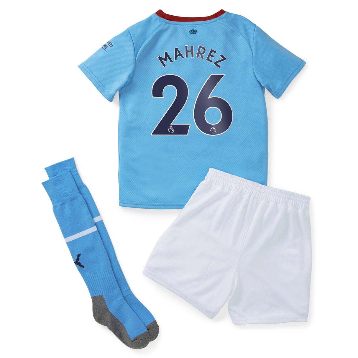 Manchester City Home Minikit 2022-23 with Mahrez 26 printing - Kit Captain