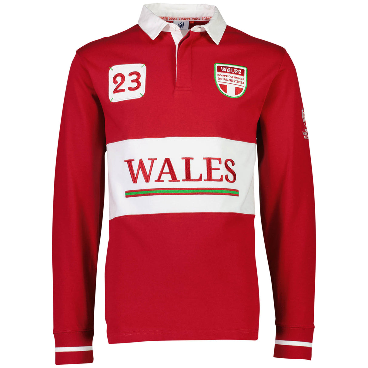 Rugby World Cup 2023 Wales Rugby Shirt - Red - Kit Captain