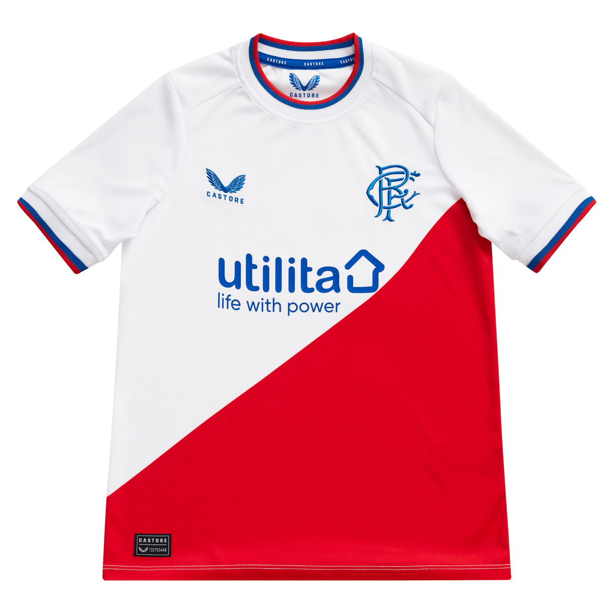 Glasgow Rangers Away Shirt 2022-23 - Kids with Hagi 7 printing - Kit Captain