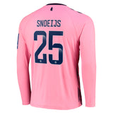 Everton WSL Away Shirt 2022-23 - Long Sleeve with Snoeijs 25 printing - Kit Captain