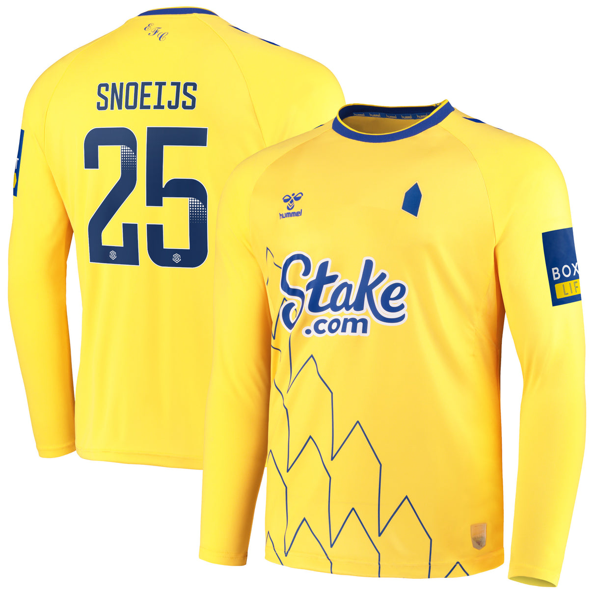 Everton WSL Third Shirt 2022-23 - Long Sleeve with Snoeijs 25 printing - Kit Captain