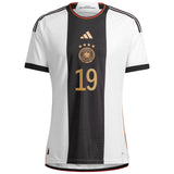 Germany Home Authentic Shirt with Sané 19 printing - Kit Captain