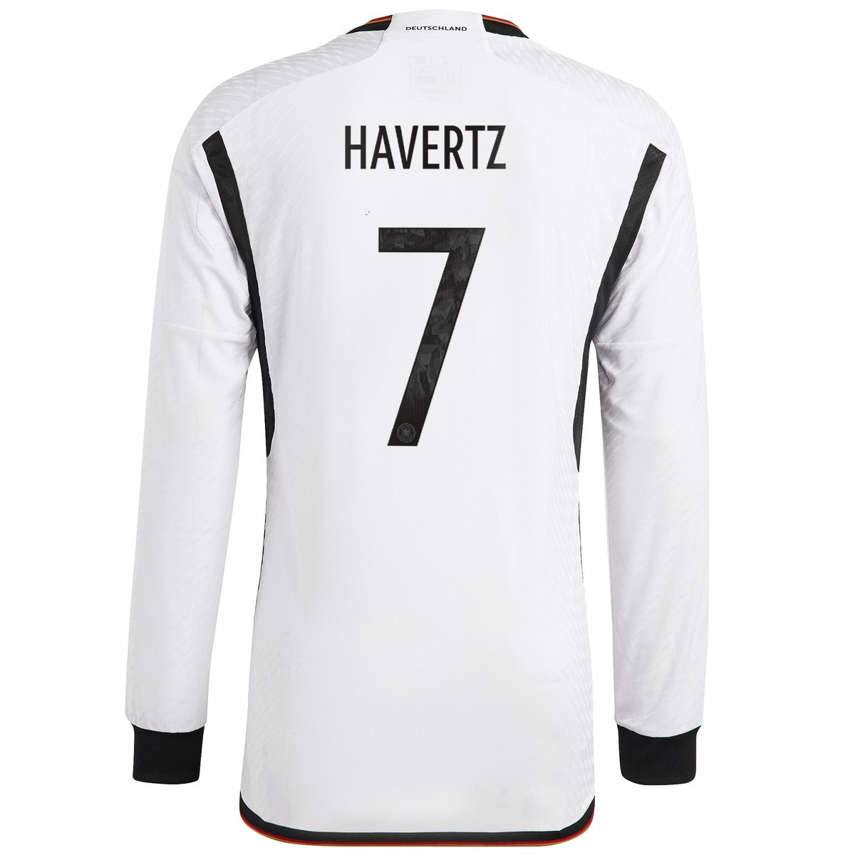 Germany Home Authentic Shirt - Long Sleeve with Havertz 7 printing - Kit Captain