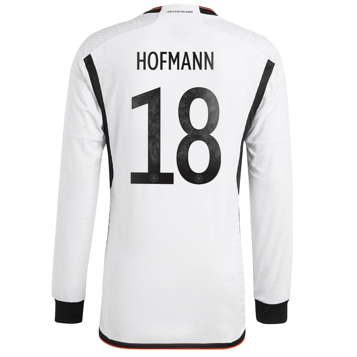 Germany Home Authentic Shirt - Long Sleeve with Hofmann 18 printing - Kit Captain