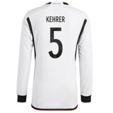 Germany Home Authentic Shirt - Long Sleeve with Kehrer 5 printing - Kit Captain