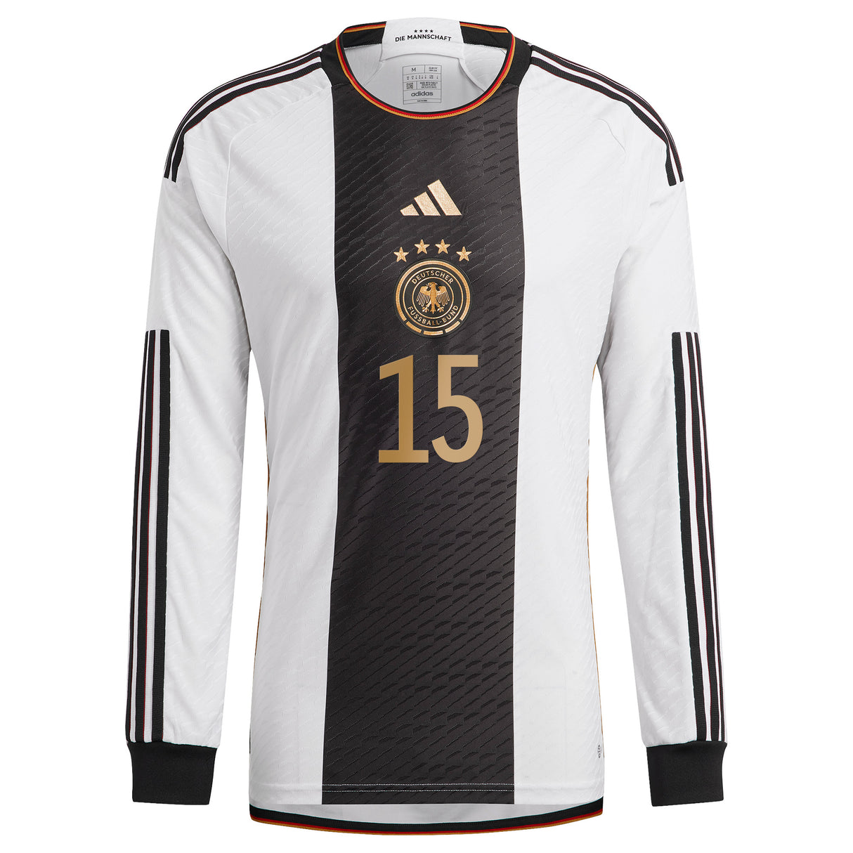 Germany Home Authentic Shirt - Long Sleeve with Süle 15 printing - Kit Captain