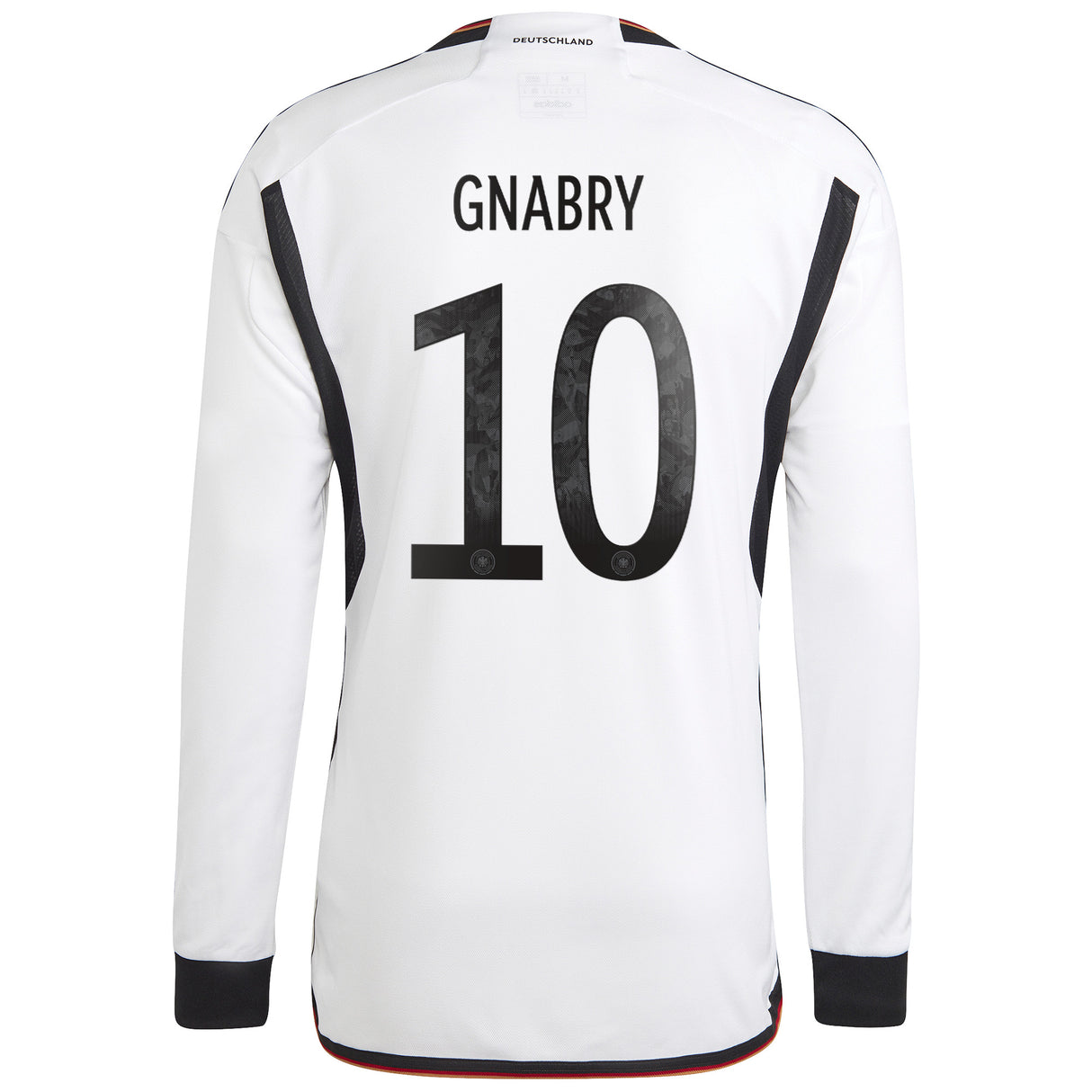 Germany Home Shirt - Long Sleeve with Gnabry 10 printing - Kit Captain