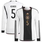 Germany Home Shirt - Long Sleeve with Kehrer 5 printing - Kit Captain