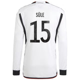 Germany Home Shirt - Long Sleeve with Süle 15 printing - Kit Captain