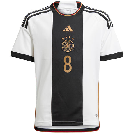 Germany Home Shirt - Kids with Goretzka 8 printing - Kit Captain