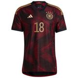 Germany Away Authentic Shirt with Hofmann 18 printing - Kit Captain